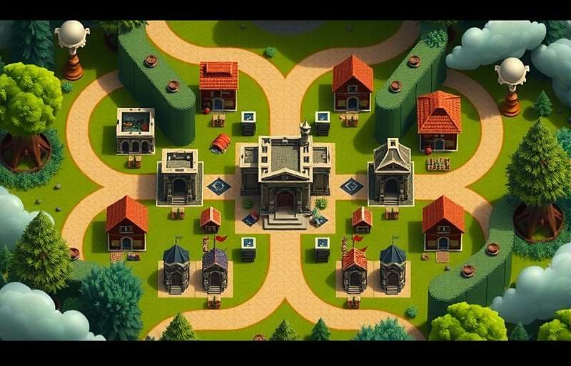Candolim Champs - Advanced Village Layout Candolim Champs advanced village layout showing optimal placement of buildings according to player strategies