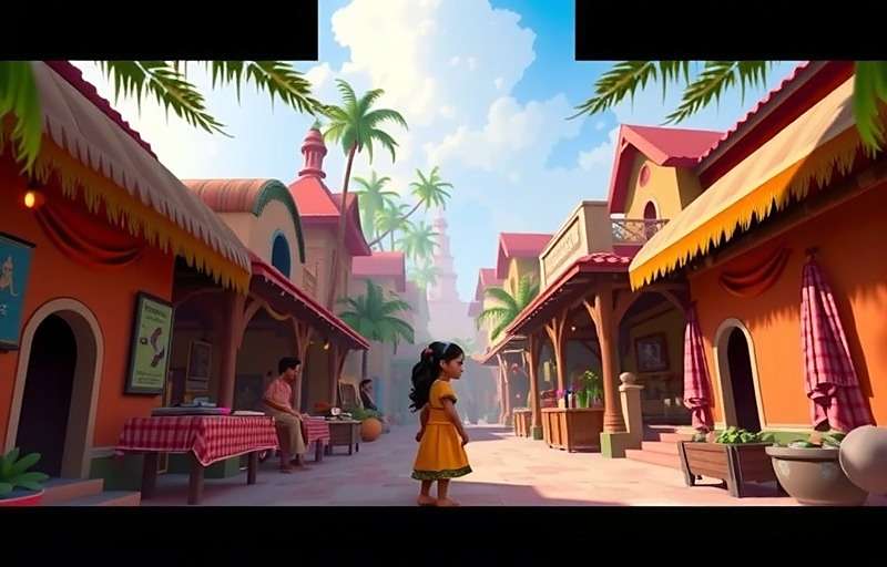 Candolim Champs Gameplay - Village Life Candolim Champs gameplay screenshot showing a vibrant village with Indian-style huts, marketplaces and characters in traditional clothing